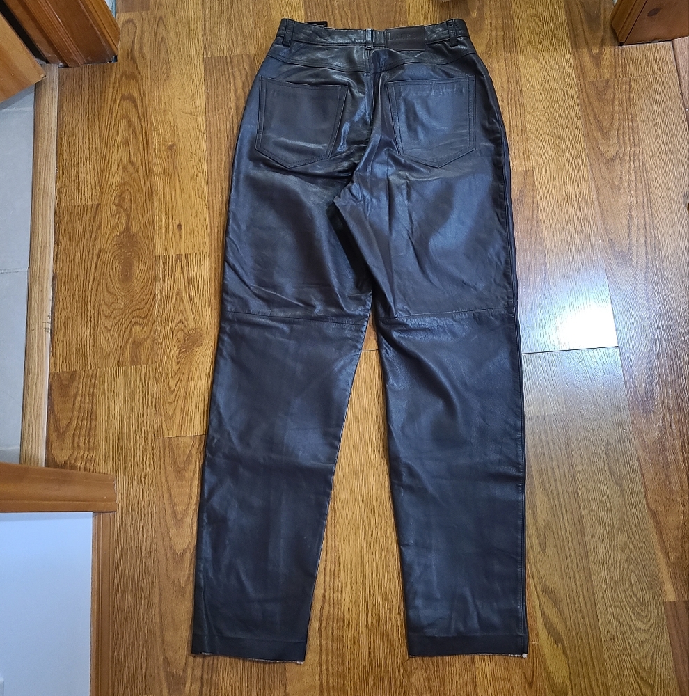 Ralph Lauren Brown Leather Pants Size 8